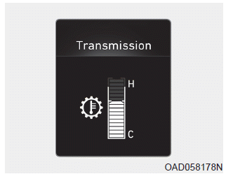 Hyundai Elantra. Transmission temperature gauge